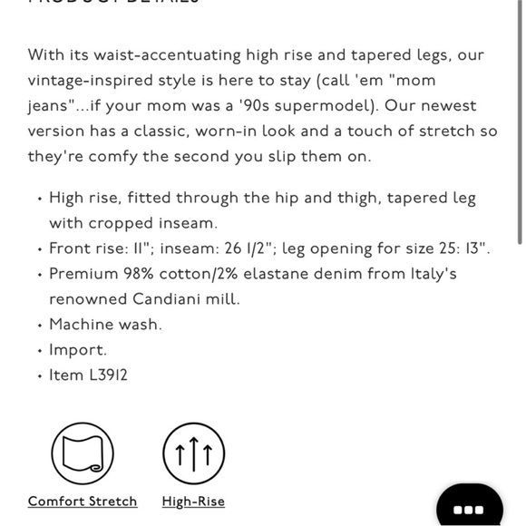 Madewell the perfect vintage crop Jean - Picture 2 of 6